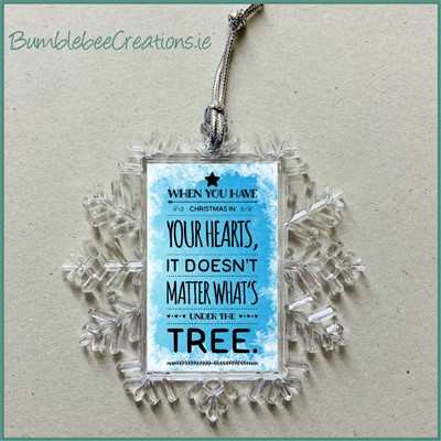 Snowflake Quote : Hearts